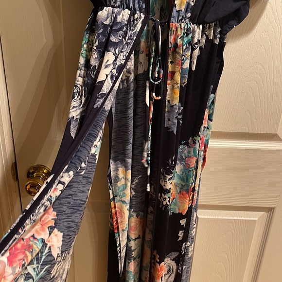 Fashion nova pink and black floral one size Kimono nwot - Picture 4 of 6